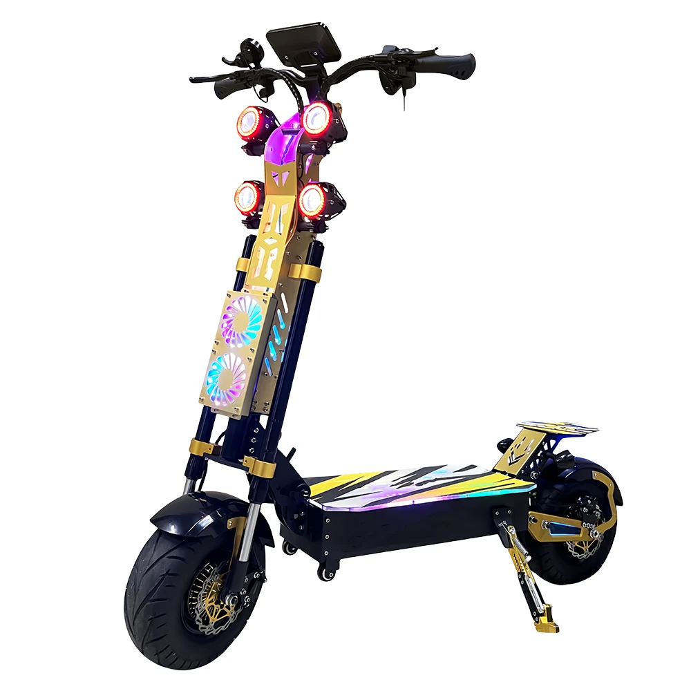 High speed long distance 100KM foldable 72v 50ah powerful 13 inch dual motor adult electric scooters 10000w e scooter M8