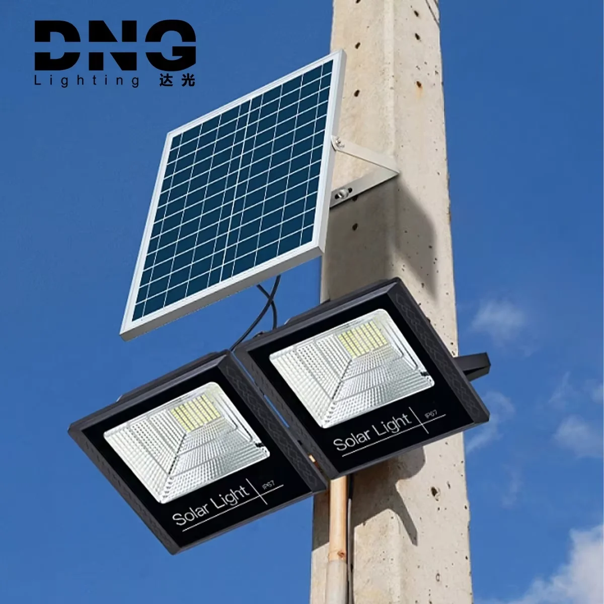 100W 200W 300W outdoor high brightness solar garden light LED solar garden  rechargeable street light floodlight