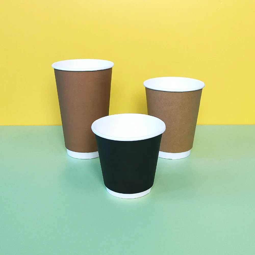 Spot Stock Wholesale Eco Friendly Disposable Paper Coffee Cups