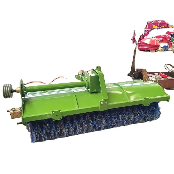 China SAMTRA !! tractor front mounted snow sweeper, sweeping machines for tractors/Skid steer loaders