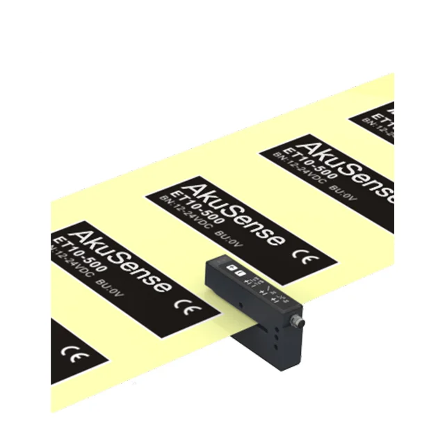 Chinese factory Akusense economic photoelectric sensor to detect label and sticker labels sensor