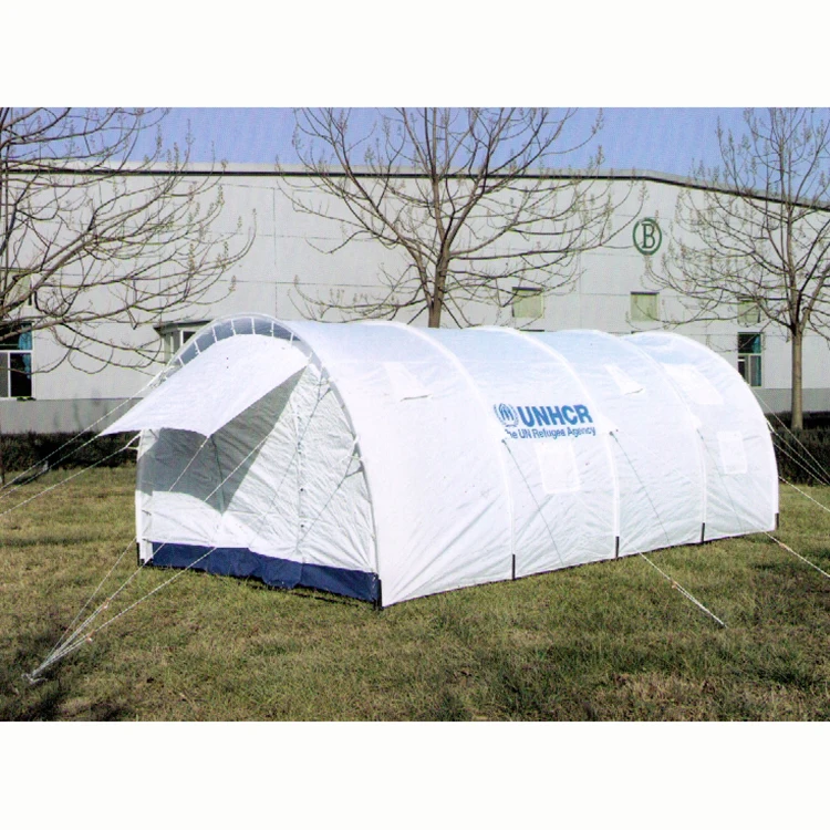 Light weight wind resistant large relief tent refugee tent