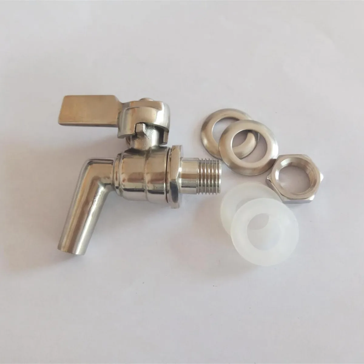 Kombucha Brewing Jar Spigot Stainless Steel Polished Surface