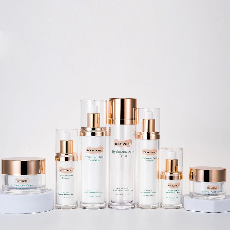 High-grade cosmetic packaging acrylic body lotion pump bottle jar container