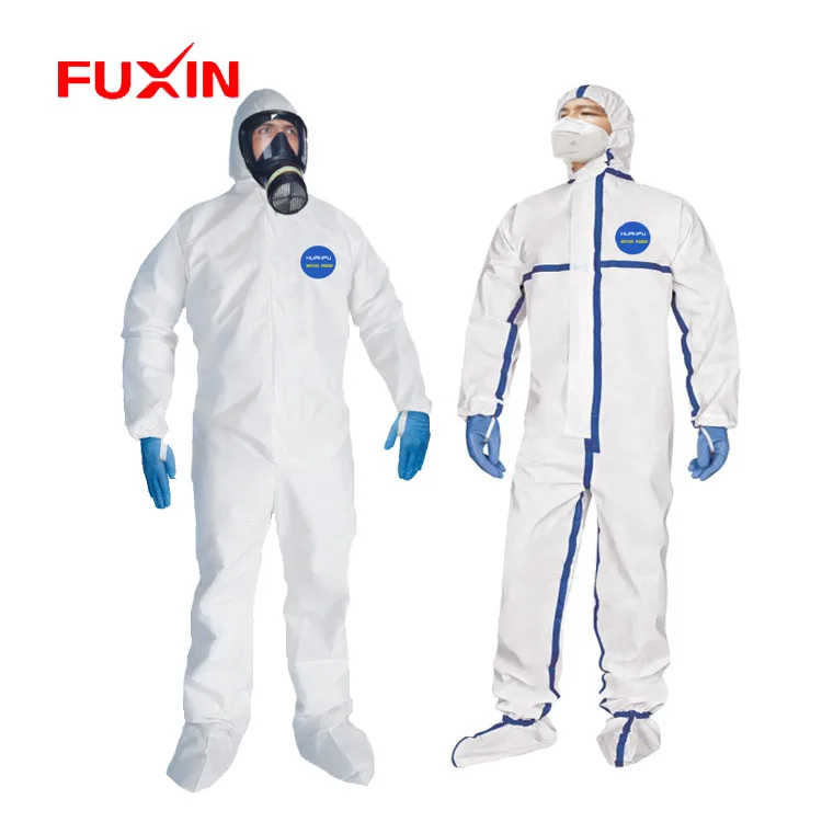 Disposable Single-Use Clothing Non Woven Coverall Protective Coverall for Hospital/Lab/Food Processing Industry Service