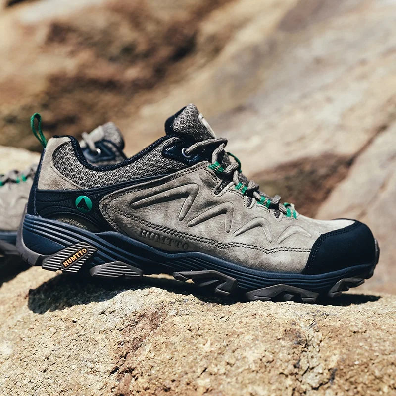 Mens Climbing Mountain Boots Outdoor Waterproof Anti-slip Shoes Trekking Mountaineer Shoes Men