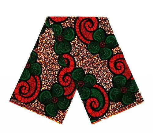 African Fabric Double Side ghana Wax Prints polyester Ethnic Red Batik Hollandis Ankara Africa batik wax fabric