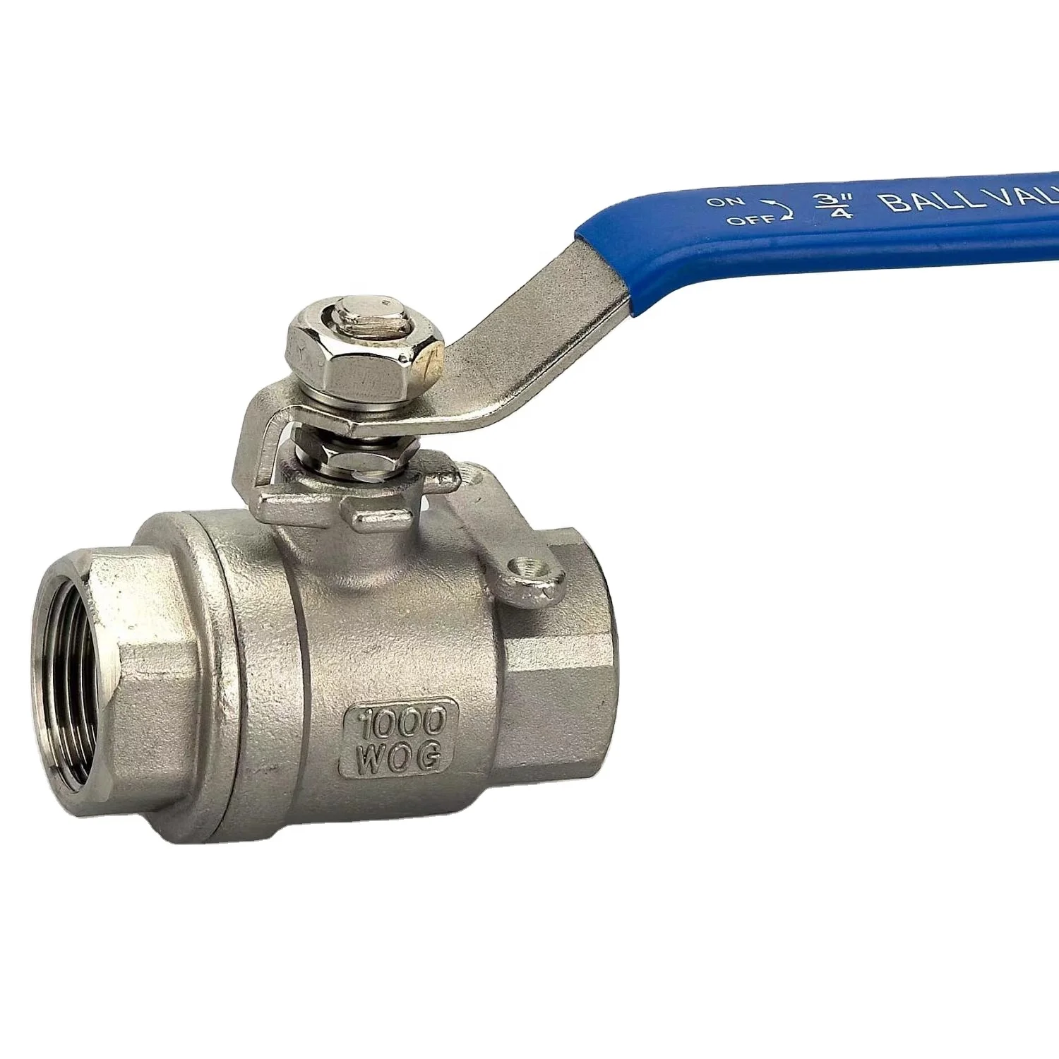 Высококачественные шаровые клапаны из нержавеющей стали OEM 1000 PSI WOG с индивидуальной ручкой SS, от половины дюйма до 4 дюймов