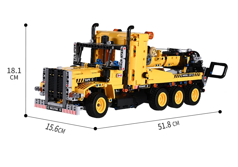 2022 Newest Mould King 17011 Moc Tow off-road Truck Model Building Blocks Bricks Educational Kids Legoie Toys 1250pcs