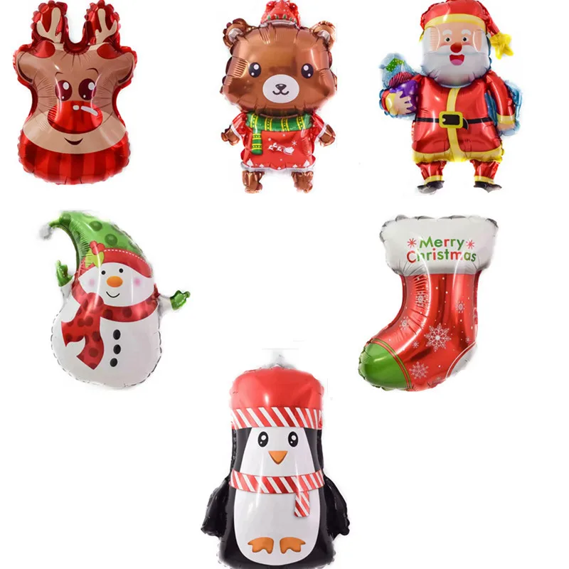 China Factory Custom Shape Christmas Snowman Inflatable Helium Balloon Kids Toys Wholesale High Quality 2022 Foil Globos