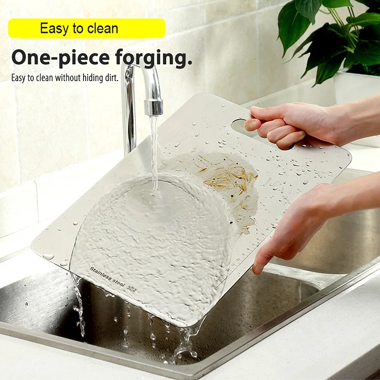 
304 Stainless steel food grade multi vegetable meat cutting chopping board for chefs kitchen home 