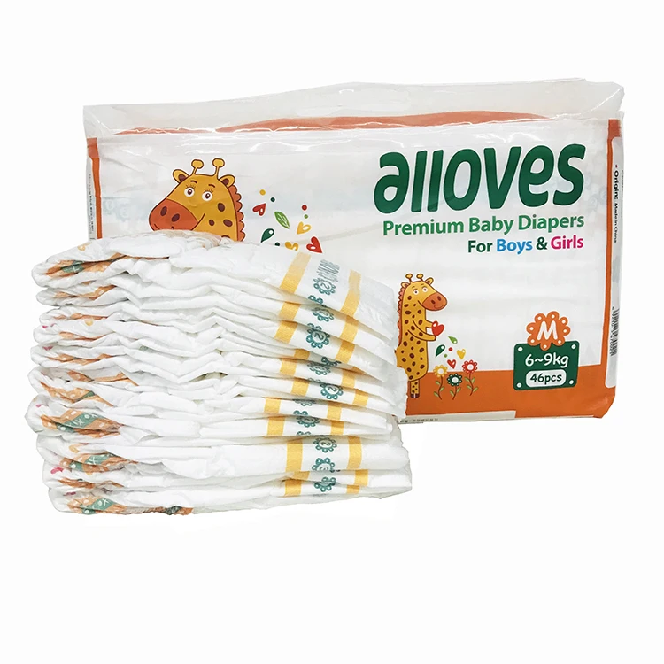 Free Sample Soft Breathable Absorption Baby Diaper with Leak Guard Bulk Sale for Babies