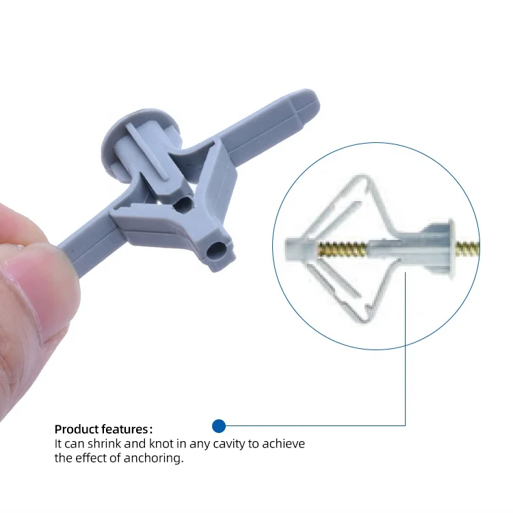 Горячая Распродажа, пластиковый нейлоновый Крылатый рычажный якорь-бабочка/полый настенный штекер