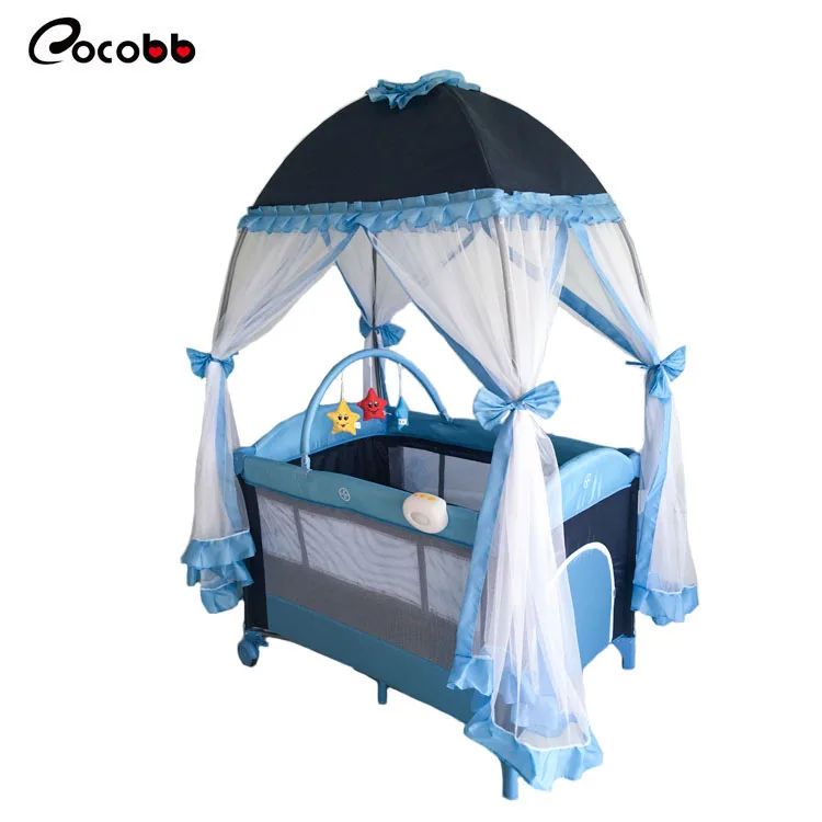 Cot Black New Hanging Luxurious Crib Baby Bed baby crib
