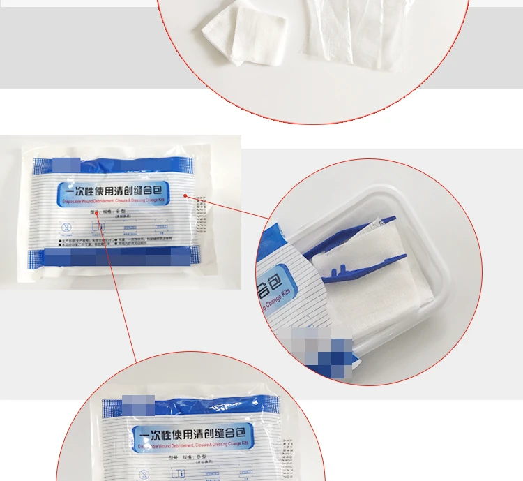 Disposable debridement suture kit