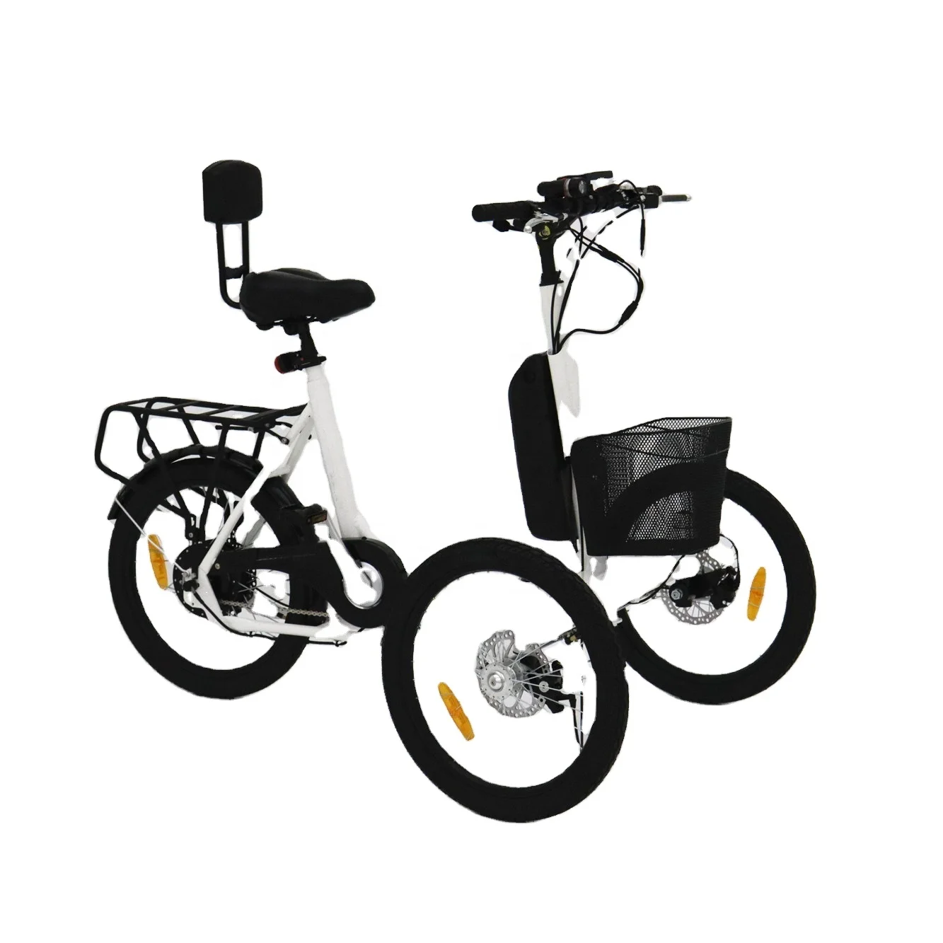 China Electric power assist trike 3 wheel electric bicycle e bike cheap adult old man electric bikes