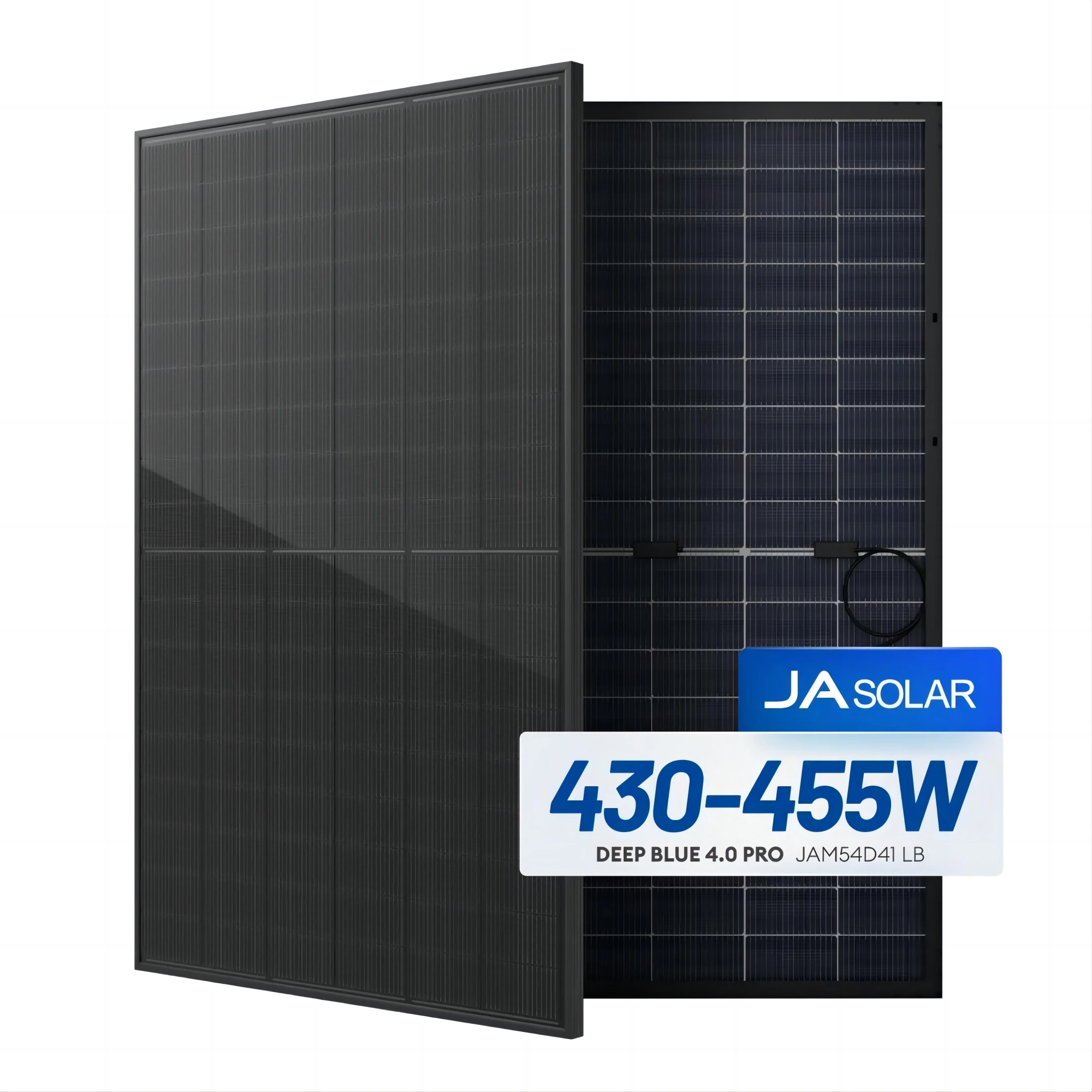 JA Солнечный глубокий синий 4 0. 440 Вт pv панели JAM54D41 LB 435W 440W 445W 450W 455W полностью черная двухфазная монофоническая солнечная панель N-типа