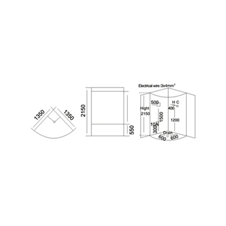 Wholesale Best Quality Complete Steam With Indoor Massage Corner Luxury Acrylic Shower Rooms