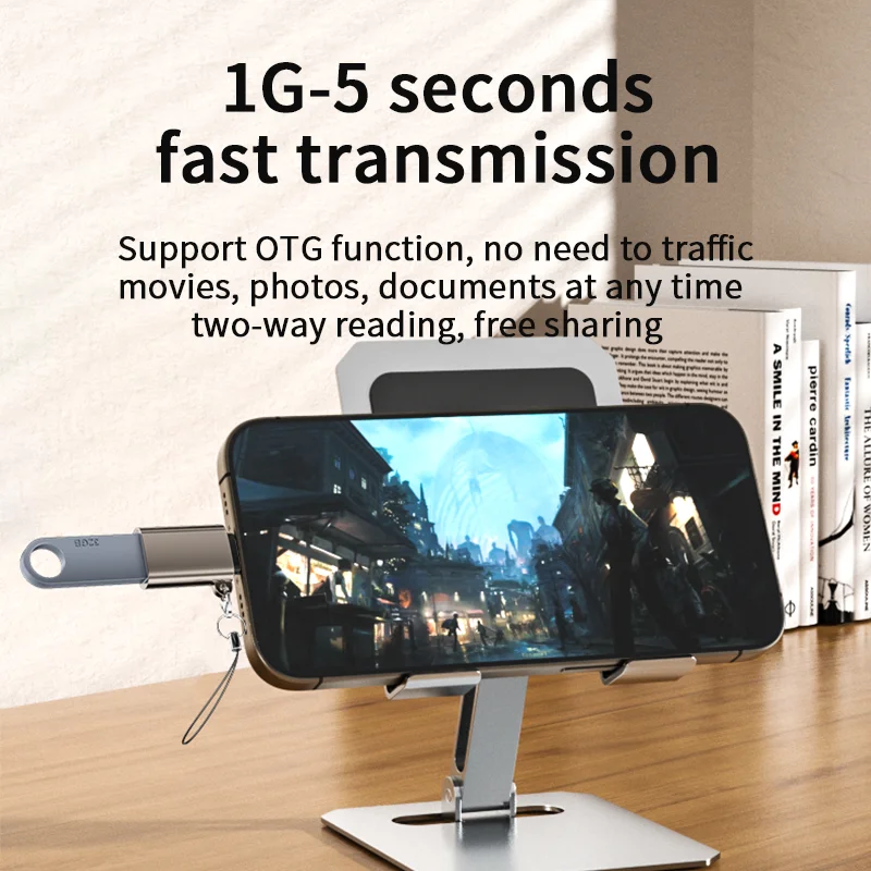 otg adapter,adapter for apple,sma usb adapter,8Pin0 to usb  adapter, male to ios 8 pin female connector otg usb adapter