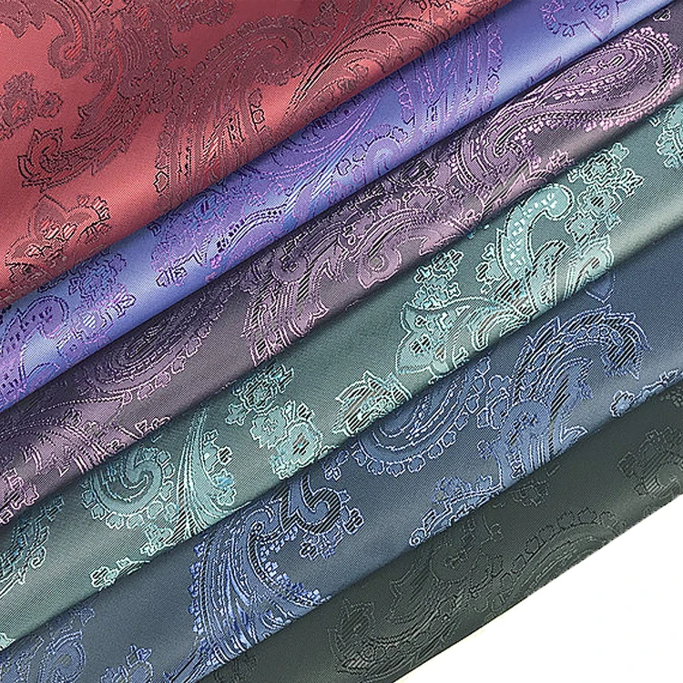 Wholesale price polyester brocade dress fabric national dress brocade fabric loquat flower suit lining brocade jacquard fabric