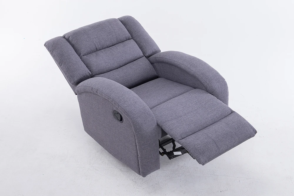 
Modern single Linen big and wide swivel with massage recliner Sofa 