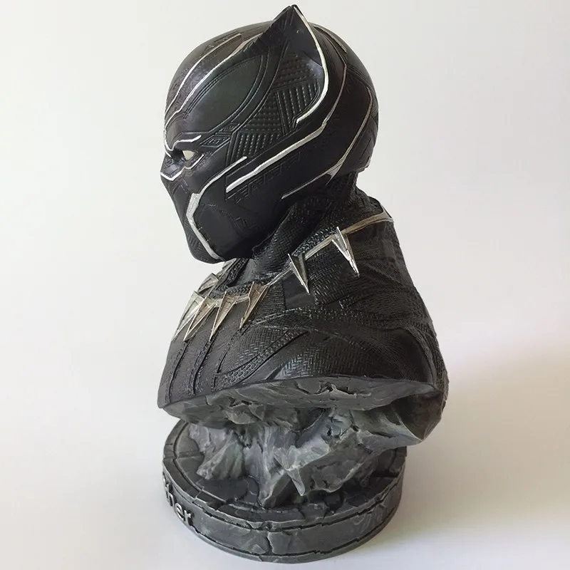 figure Bust Black Panther Resin figure Garage Kit Toy BrinquedosBlack Panther Bust Statue Resin Action Figure 1/8 scale painted