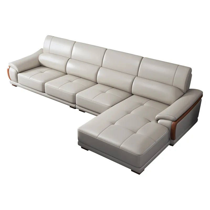 2021 Hot selling  high quality  pu leather home furniture  L Shape Corner Couch corner 4 seater recliner sofa