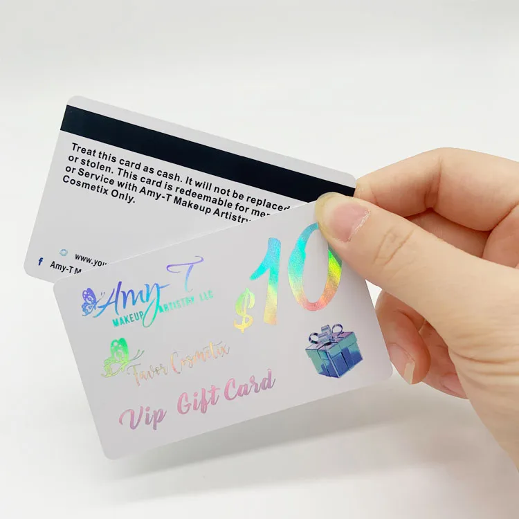 Professional PVC Card Custom Logo Printing Membership Card With Bar Code Custom Gift Card With Holder