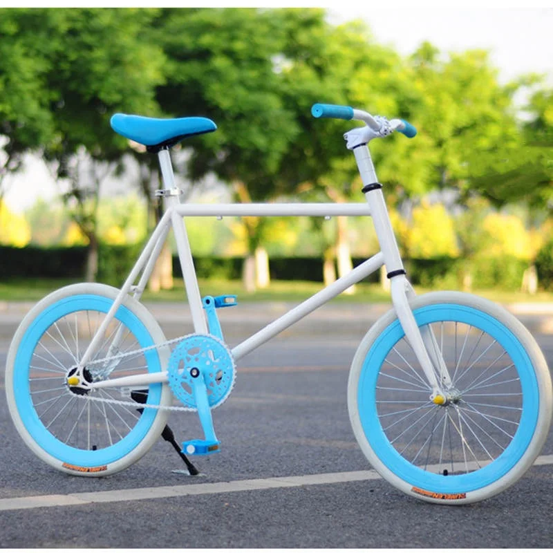 Hot Sale 20 Inch 40 Knife Spoked Wheel Sports Student Adult Aluminium Lightest Mini Beautiful Bicycle Fixed Gear Bike