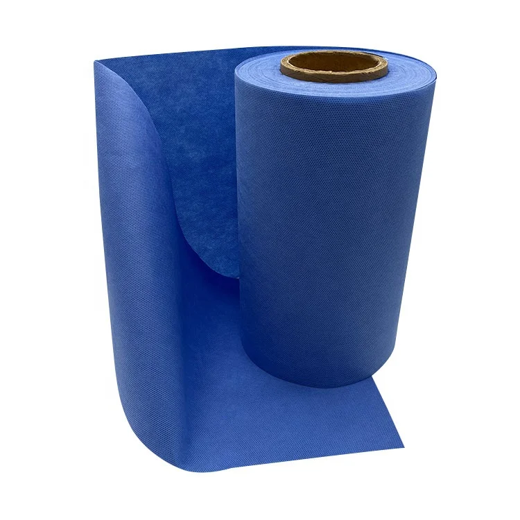 New Wholesale Medical And Hygiene Products Material in Roll 40gsm 45gsm 50gsm Sms 100% Polypropylene Spunbond Non Woven Fabric
