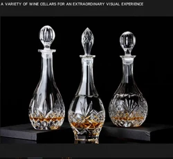 Wholesale custom glass bottle packaging for brandy or whisky 750ML