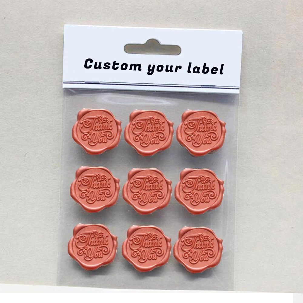 Custom Brand LOGO 3M Self Adhesive Monogram Wax Seal Stickers