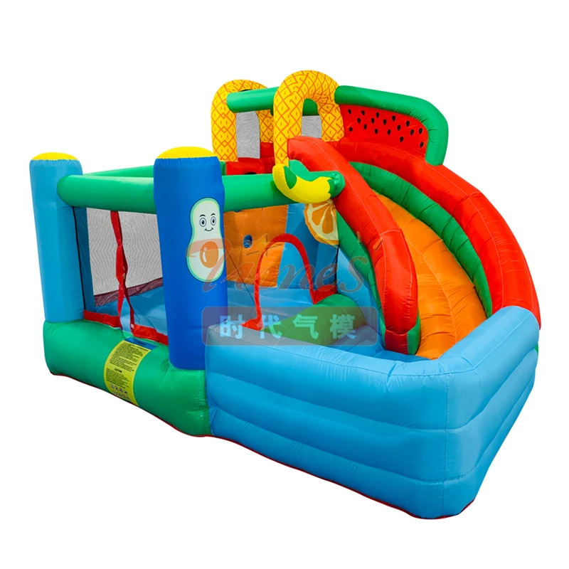 Backyard Inflatable Bouncy Castle Water Slide With Pool