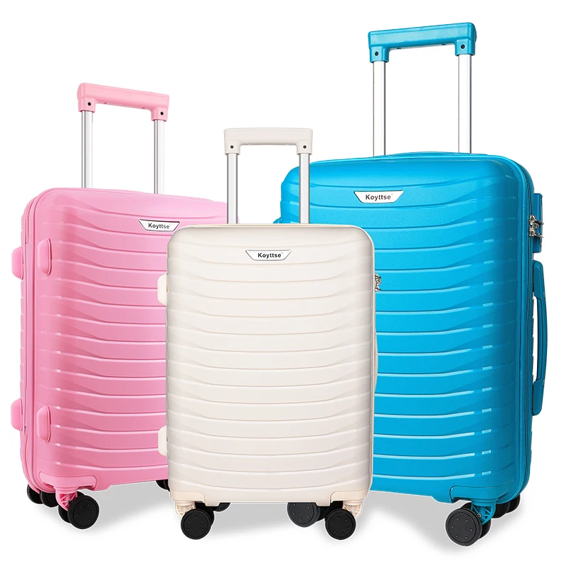 PP Luggage 3 Pieces Sets  For Men Women Luggage Set Trolley Bag Suitcases Travelling Bags Luggage