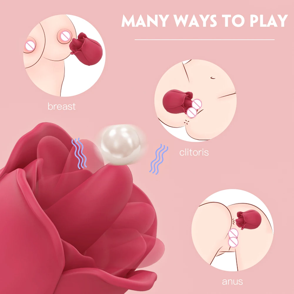 Sex home Best Seller Sucking Rose Vibrator For Women With 7 Frequency Wireless Cycle Magnetic Suction Charging Vibrator