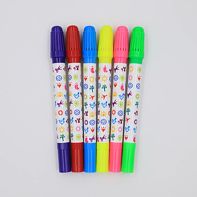 
Fancy Toy Gift Stamp Water Color Marker Pen For Kids to Drawing Watercolor Stamp Marker Pen 