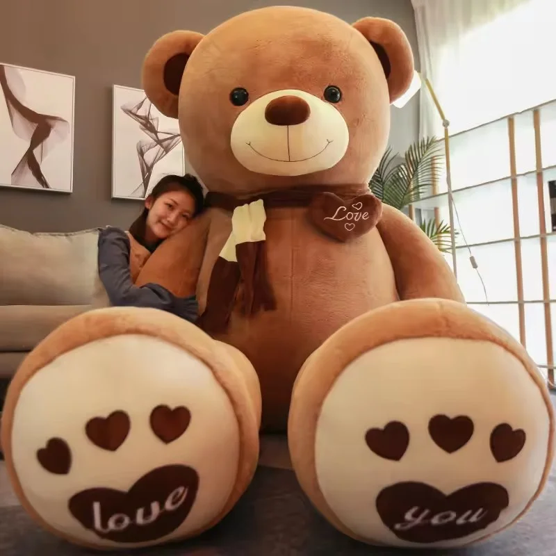 Big Size Teddy Bear Skin Doll Animal Soft Plush Toy Large Size Huge Giant Stuffed Big Teddy Bear Plush Toy Valentine Day Cute