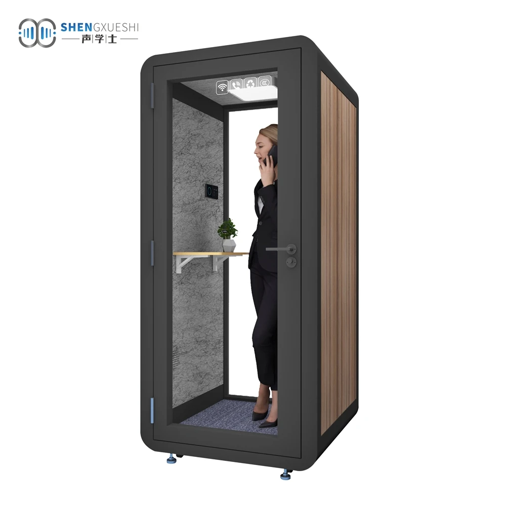 High quality soundproof box silent phone booth office cabin conference room