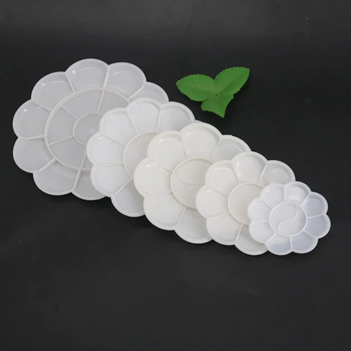 school art class plastic watercolor paint pigment tray palette for kids students