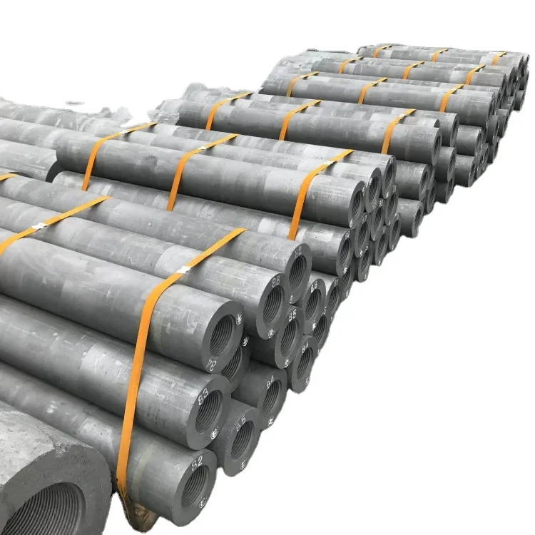 Graphite Electrode Graphite Rod RP HD HP SHP UHP Graphite Electrode With Nipples