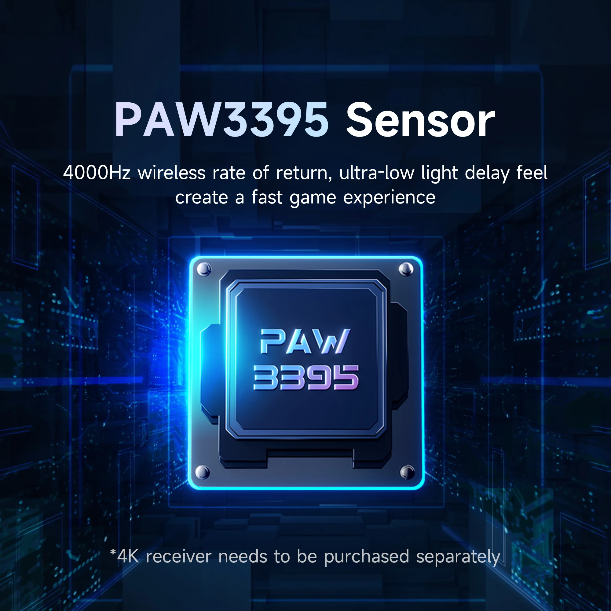 MCHOSE  A5 wireless gaming mouse 3395 OEM customized wired wireless 4K gaming bluetooth mouse 2.4G ergonomics UP to 26000DPI