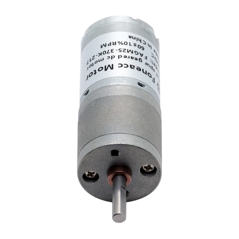 Low Noise Long Lifetime 25mm Gm25-310 Gm25-370 Dc 3-24vdc Carbon Brush Gear Motor