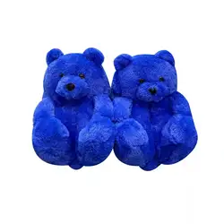 Newest Design House One Size Fits All Soft Fluffy Animal Indoor Fur House Kids Teddy Bear Slides
