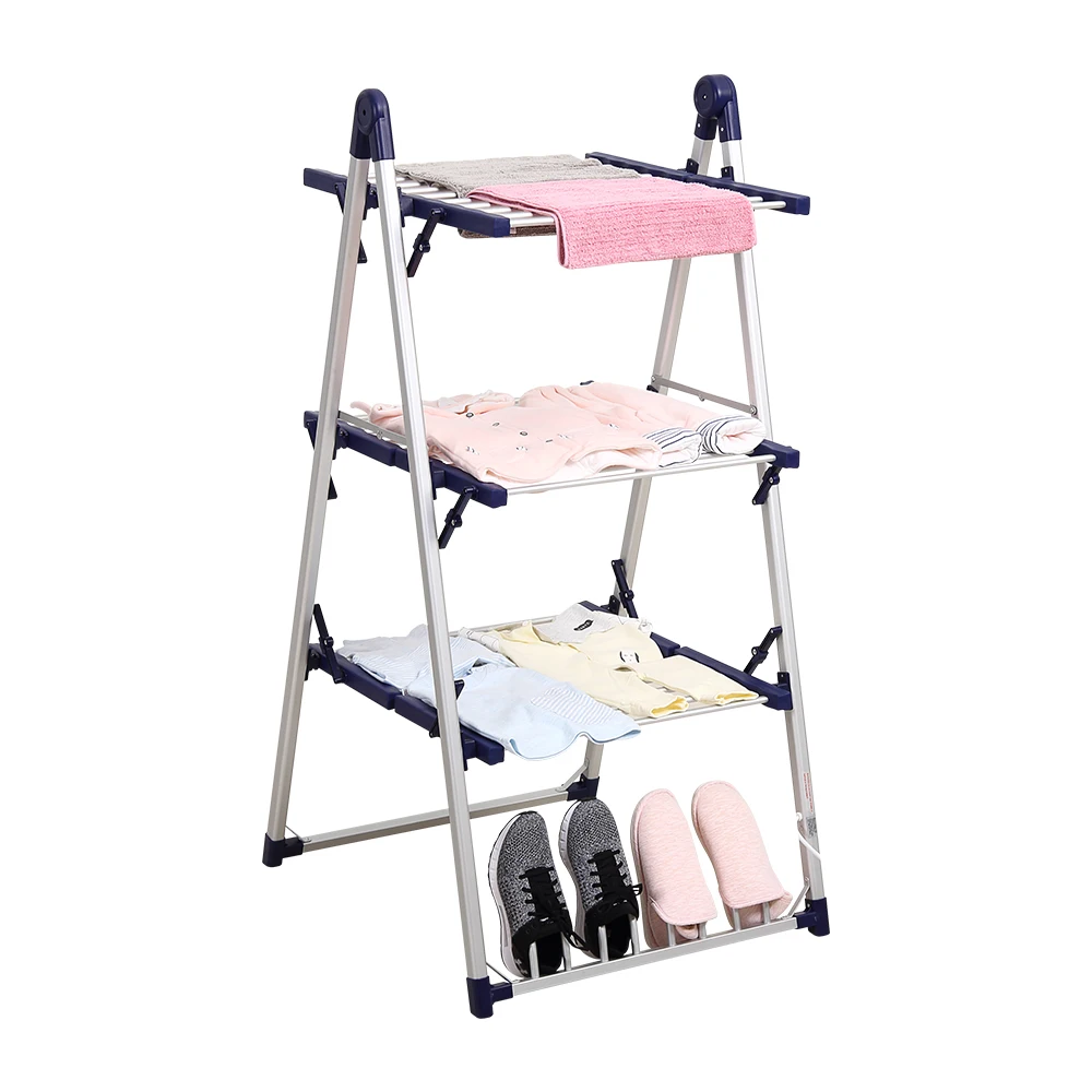 
SHARNDY household 3 tier clothes drying rack free standing clothes airer rack electrically drying clothes dryer 