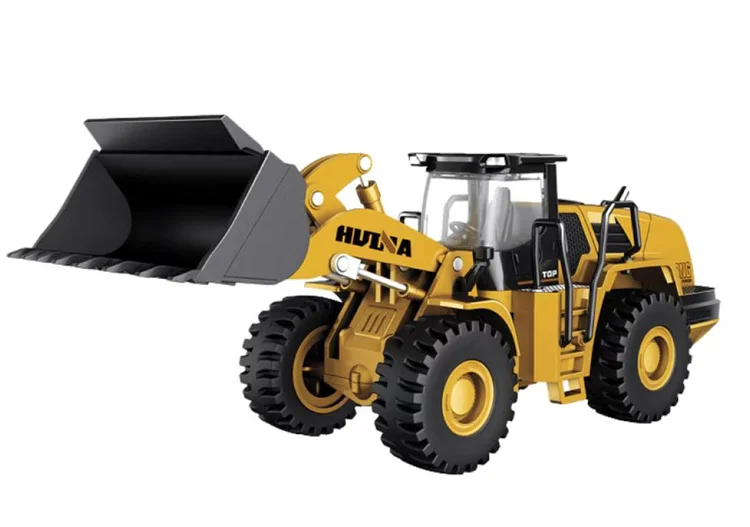 KYK New Product 2022 Huina 1569 Engineering Vehicle Set Rc Truck  Simulation RC Bulldozer Machine Car Toys