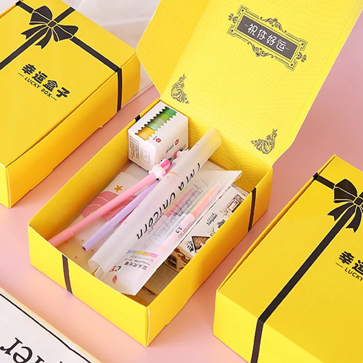 New Lucky Mystery Box Blind Box 100% Surprise Custom for Toys Stationary Gift Packing