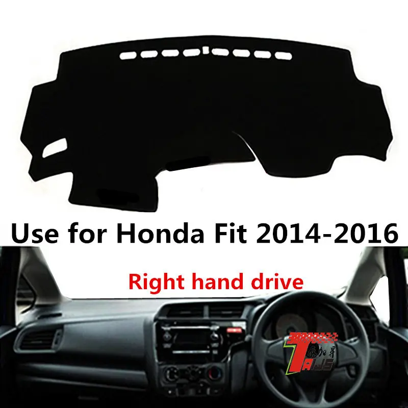 Чехол Taijs для приборной панели автомобиля из полиэстера HONDA FIT JAZZ 2014 2015 2016 2017 2018 2019 2020 правый руль