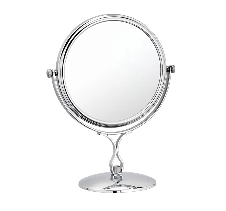 9 Inch Wall Mounted Shaving Mirror With Led Light 3X  Round Magnify Makeup Mirror Bath Mirror