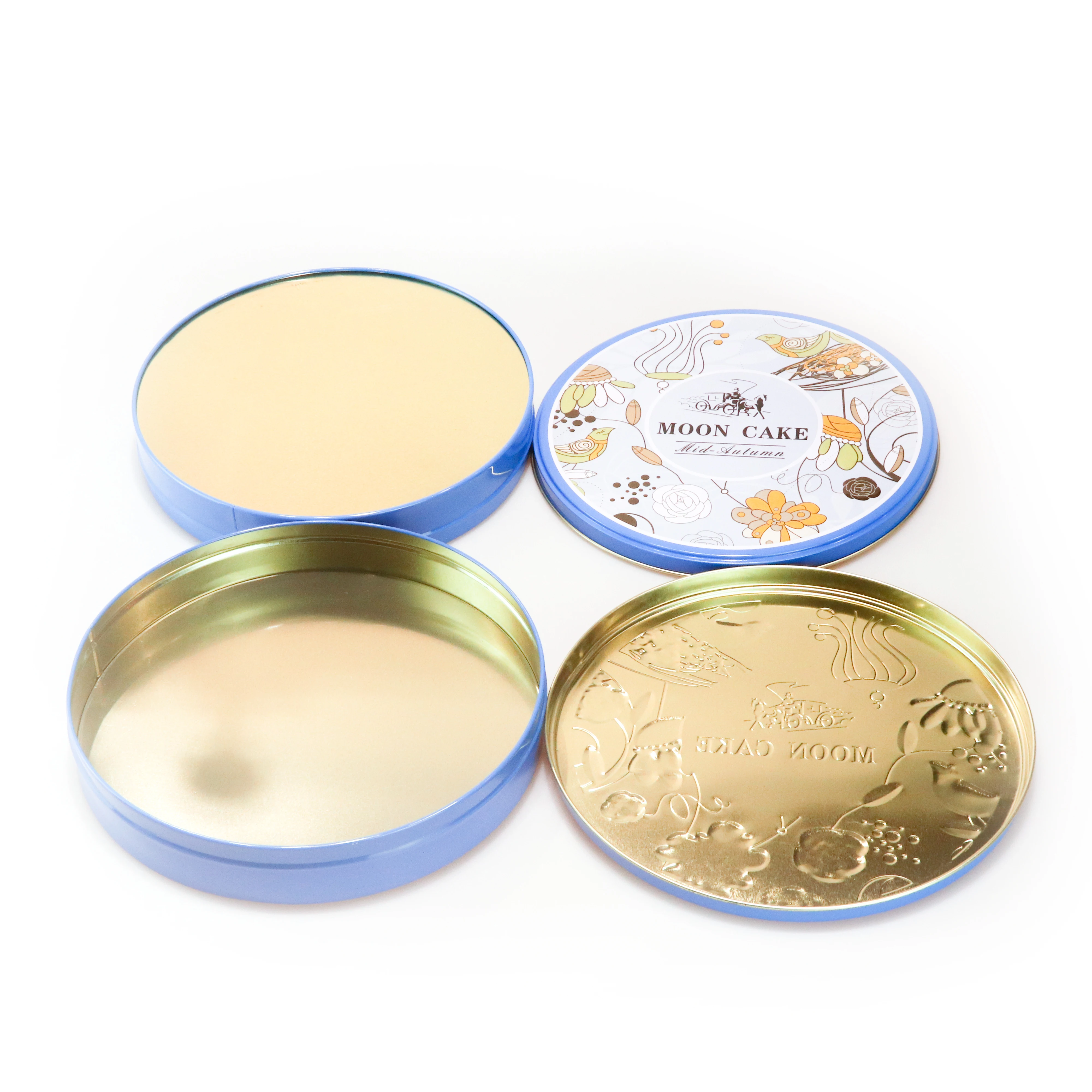 
Wedding Tinplate Candy Cookies Storage Bins Boxes Round 