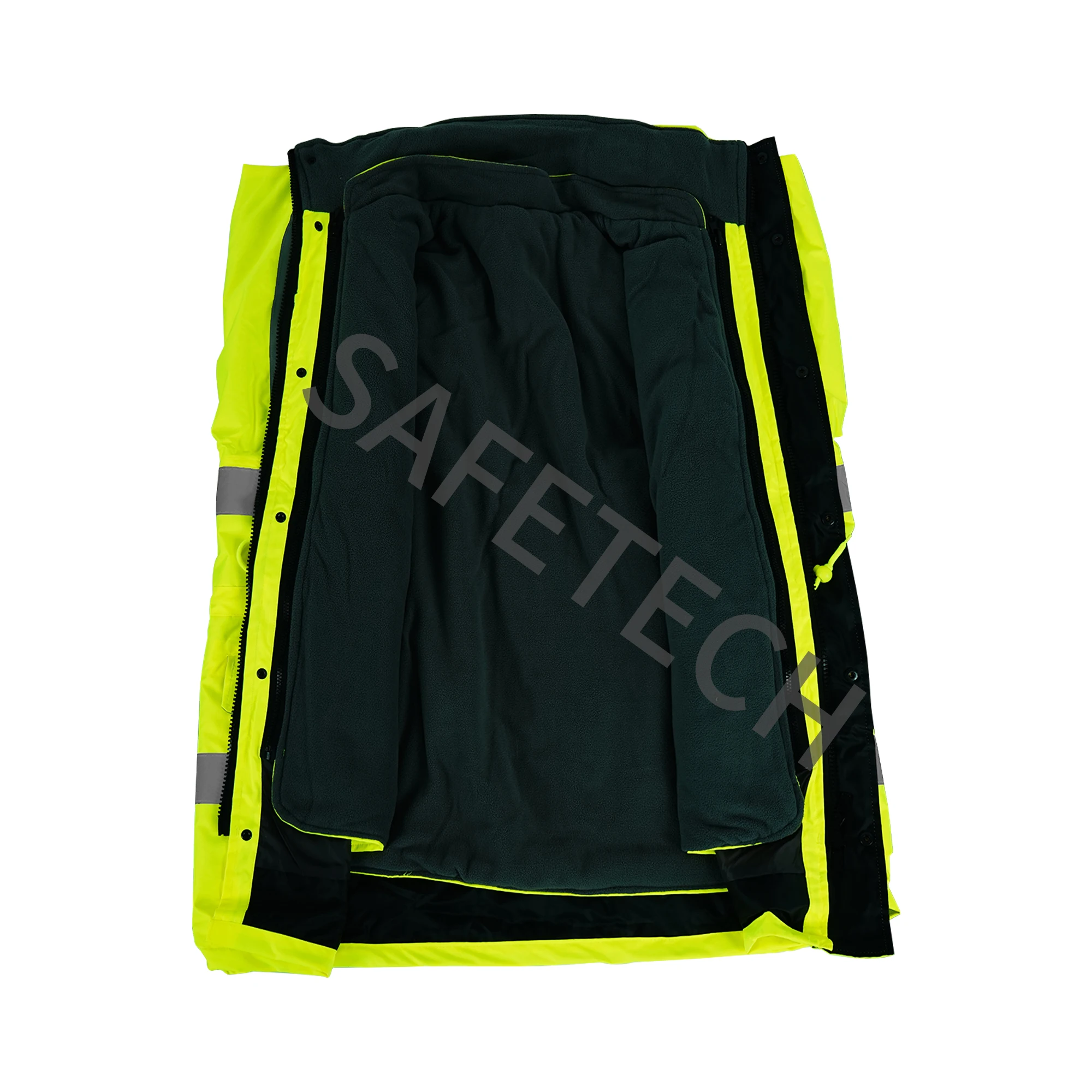 Hivis Workwear Custom Oversized Reflective Jacket Winter Men Stylish Reflector Work Vest Jacket